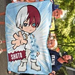Just Funky My Hero Academia Shoto Chibi Art Fleece Blanket . 45 x 60- inches